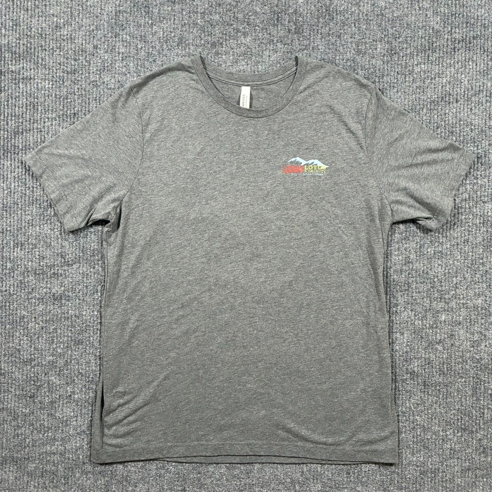 Bella Canvas Lotus Car Event T Shirt XL Gray LOG41 Canaan Valley 2022 Graphic